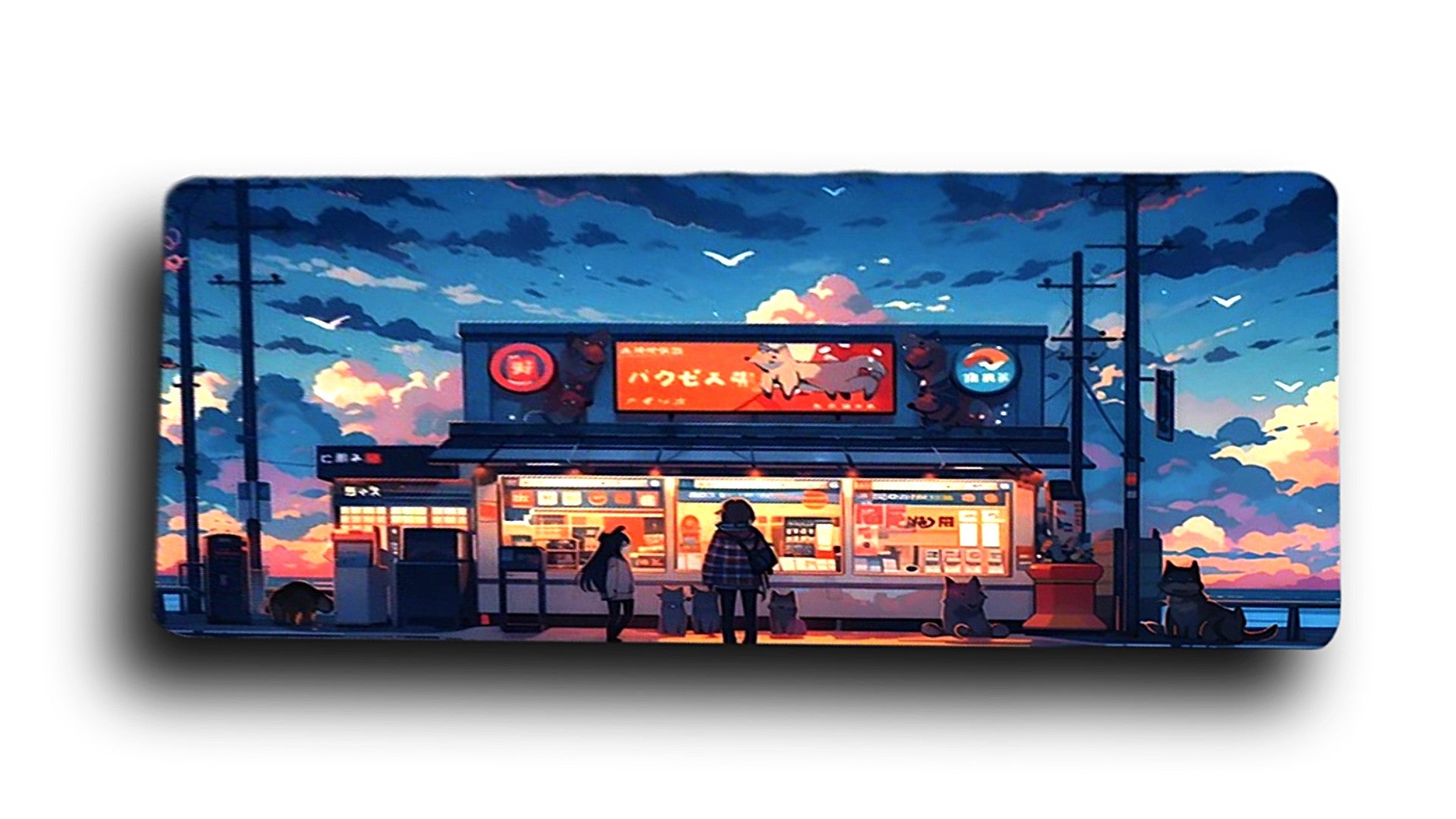 Cozy Night at Japanese Market- Mousepad